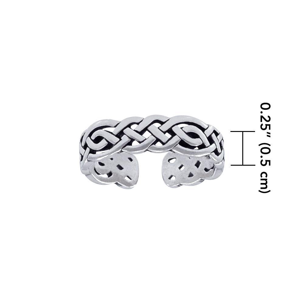 Celtic Weave Sterling Toe Ring