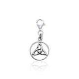 Triquetra Silver Clip Charm TWC022 - Jewelry