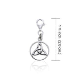 Triquetra Silver Clip Charm TWC022 - Jewelry