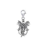 Fire Element Fairy Silver Clip Charm TWC028