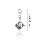 Celtic Ulbster Cross Silver Clip Charm TWC039 - Jewelry