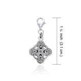 Clonmacnois Cross Silver Clip Charm TWC040 - Jewelry