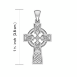 Celtic Knotwork Cross Sterling Silver Pendant VP001