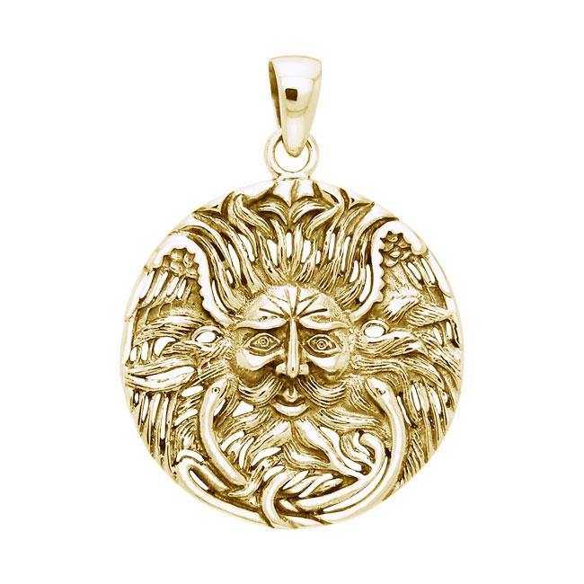 Belenos Celtic Sun God Gold Vermiel Pendant VPD1581 - Jewelry