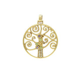 Worthy of the Golden Tree of Life ~ Sterling Silver Jewelry Pendant VPD3878 - Jewelry