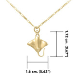 Manta Ray Sterling Silver with 14K Vermeil Plate Set VSE079 - Jewelry