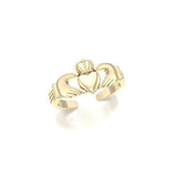 Irish Claddagh Gold Vermeil Toe Ring VTR226