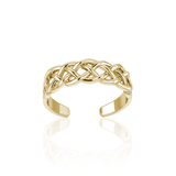 Celtic Knotwork Gold Vermeil Toe Ring VTR605 - Jewelry