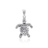 Sea Turtle Sterling Silver Pendant WP018 - Jewelry