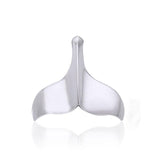 Whale Tail Sterling Silver Pendant WP034 - Jewelry