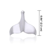Whale Tail Sterling Silver Pendant WP034 - Jewelry