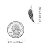 Angel Wing 14K White Gold Pendant WPD3646 - Jewelry