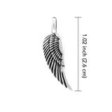 Angel Wing 14K White Gold Pendant WPD3646 - Jewelry