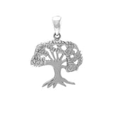 Tree of Life 14K White Gold Pendant WPD3915 - Jewelry