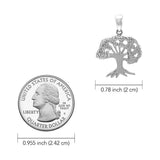 Tree of Life 14K White Gold Pendant WPD3915 - Jewelry