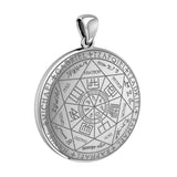 Experience Divine Guidance: The Seven Archangels Solid White Gold Pendant - WPD5154 | Embrace Heavenly Protection and Spiritual Connection