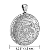 Experience Divine Guidance: The Seven Archangels Solid White Gold Pendant - WPD5154 | Embrace Heavenly Protection and Spiritual Connection - Jewelry