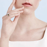 Dolphin and Gemstone Sterling Silver Ring WR201 - Jewelry