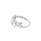 Twin Dolphin Silver Ring WR205 - Jewelry