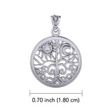 Celtic Tree of Life 14K White Gold Pendant WTP3109