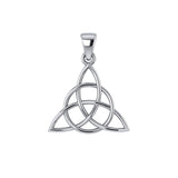 The Divine Power of the Triquetra ~ 14K White Gold Pendant WTP3378