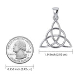 The Divine Power of the Triquetra ~ 14K White Gold Pendant WTP3378