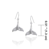 Whale Tail Silver Earrings JE005 - Jewelry