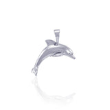 Silver Dolphin Pendant JP049 - Jewelry