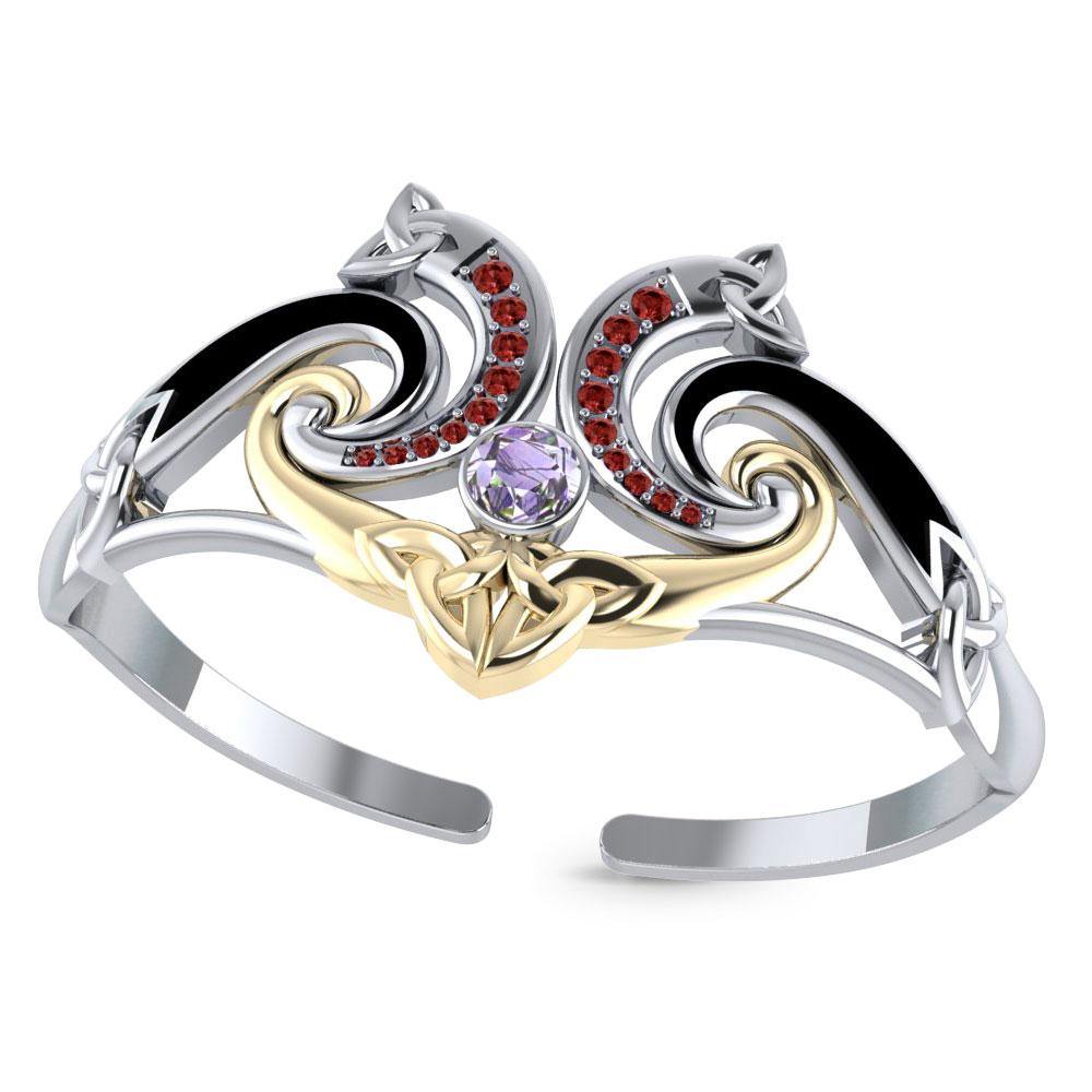 Modern Celtic Triskele Bangle MBA049 - Jewelry