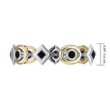 Blaque Oval & Diamonds Bracelet MBL092 - Jewelry