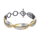 Danu Celtic Sterling Silver and Gold Bracelet MBL113