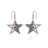 The Star Steampunk Silver and Gold Earrings MER1353 - Jewelry
