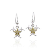 Triple Crescent Moon The Star Earrings MER1567 - Jewelry