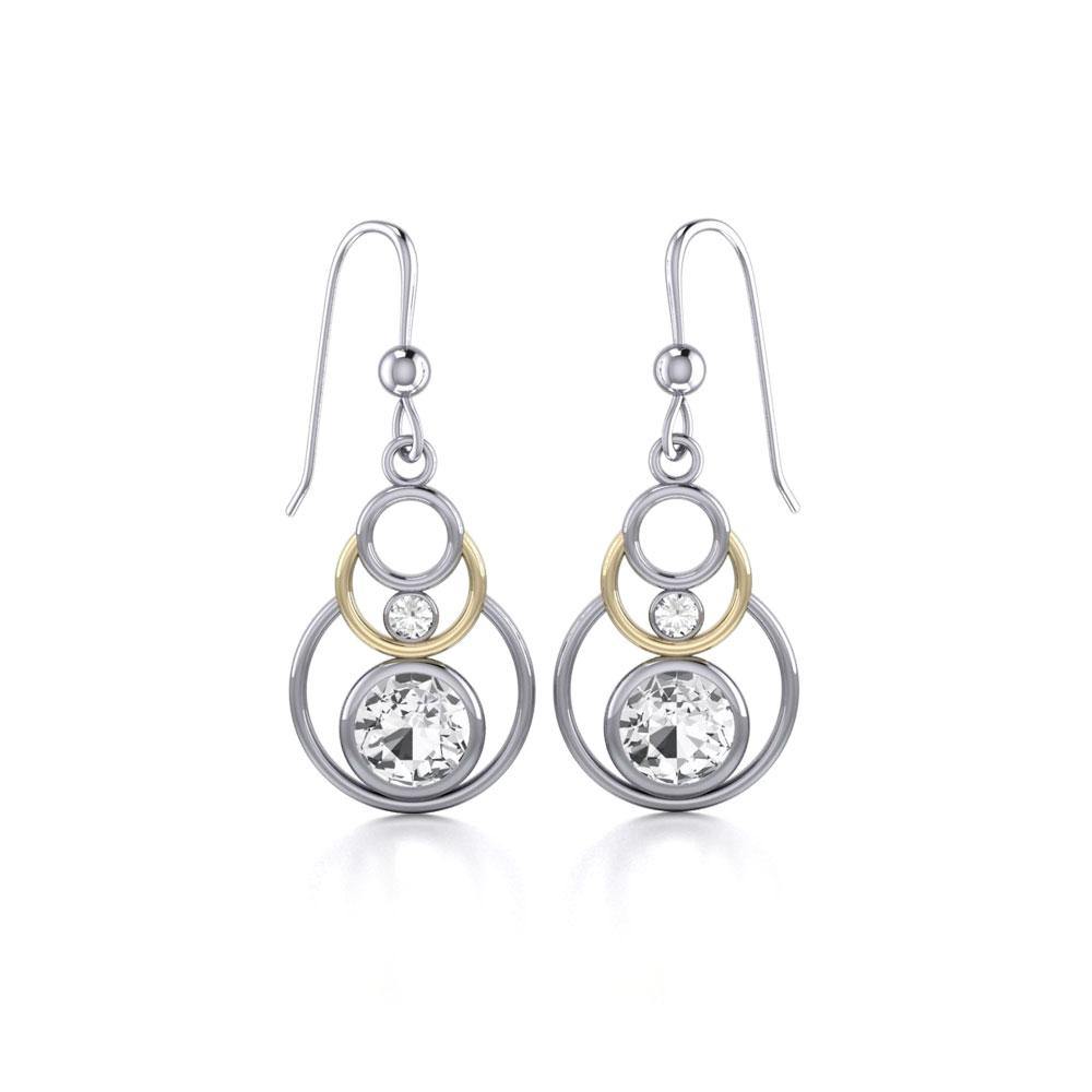 Blaque Concentric Circles Earrings MER356 - Jewelry