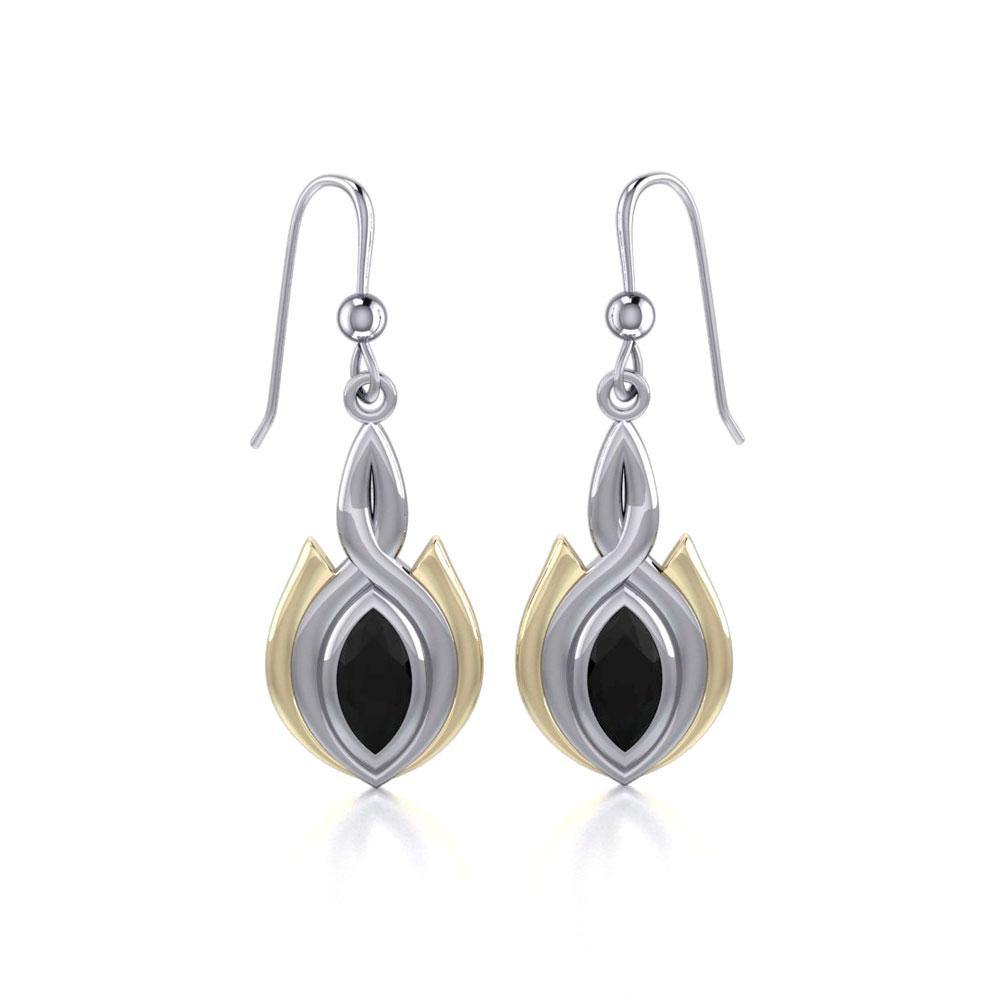 Blaque Oval Twist Earrings MER388 - Jewelry
