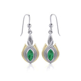 Blaque Oval Twist Earrings MER388 - Jewelry