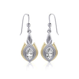 Blaque Oval Twist Earrings MER388 - Jewelry
