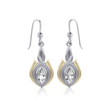 Blaque Oval Twist Earrings MER388 - Jewelry