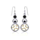 Blaque Stacked Circle Earrings MER390 - Jewelry