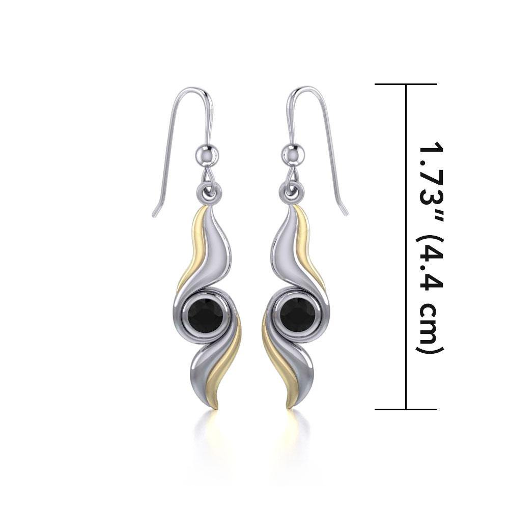 Blaque Waves Earrings MER391 - Jewelry