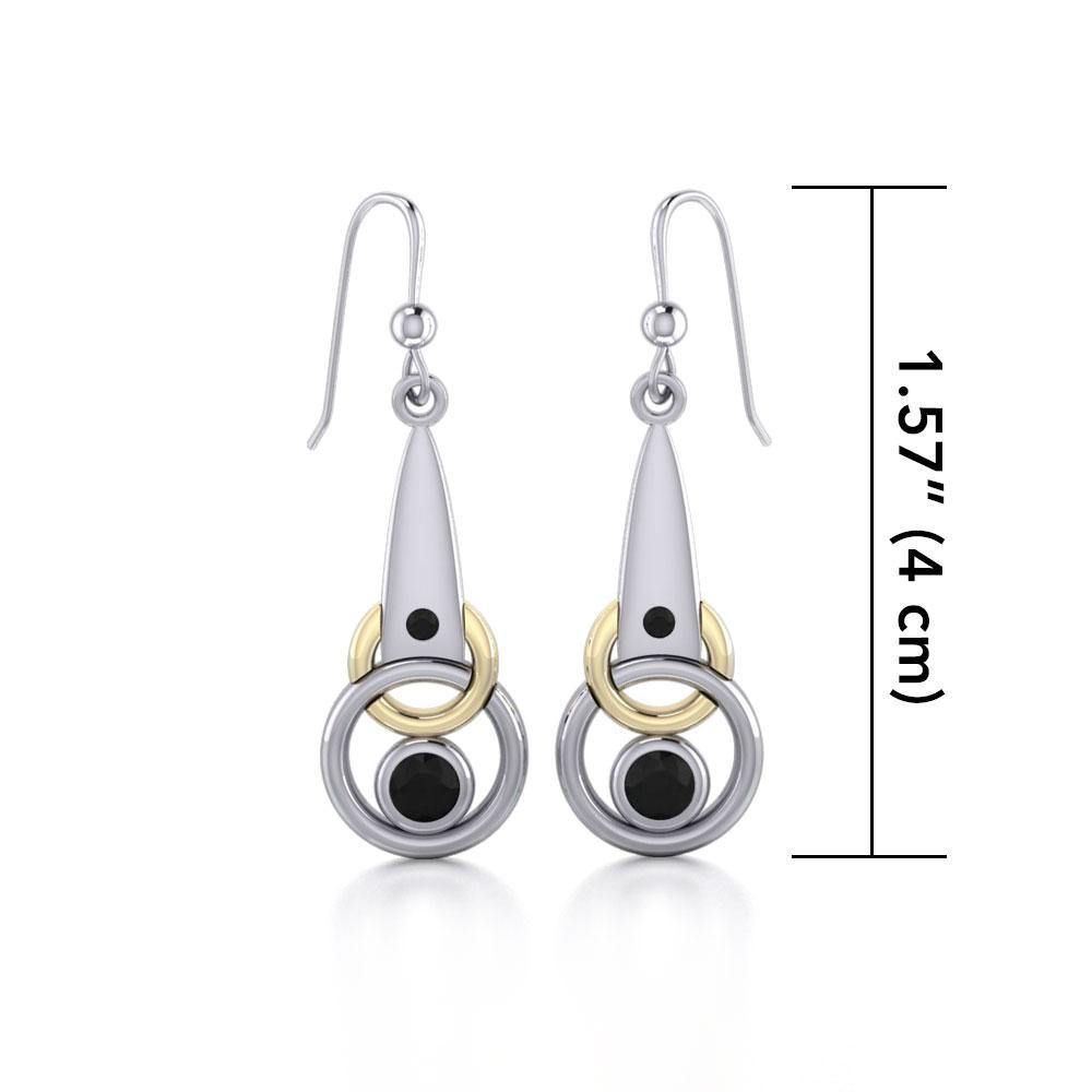 Blaque Interlocking Circles Earrings MER410 - Jewelry