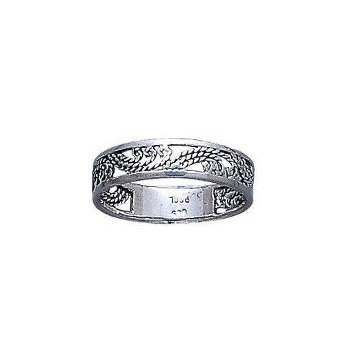 Open Twist Silver Ring MG014 - Jewelry