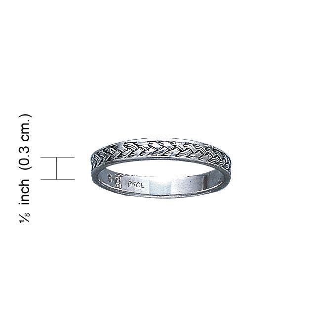 Braided Silver Ring MG163 - Jewelry