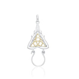 Goddess Silver and Gold Charm Holder Pendant MPD5086 - Jewelry