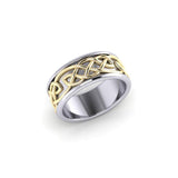 Celtic Knotwork Silver and Gold Ring MRI1205