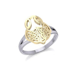 Celtic Knotwork Silver and Gold Ring MRI1588 - Jewelry