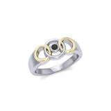 Blaque Interlocking Circles Ring MRI461 - Jewelry
