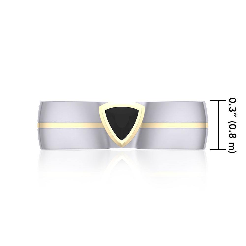Blaque Triangle Solitare Ring MRI470 - Jewelry
