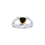 Blaque Triangle Solitare Ring MRI474