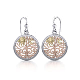 Celtic Tree of Life Three Tone Earrings OER060